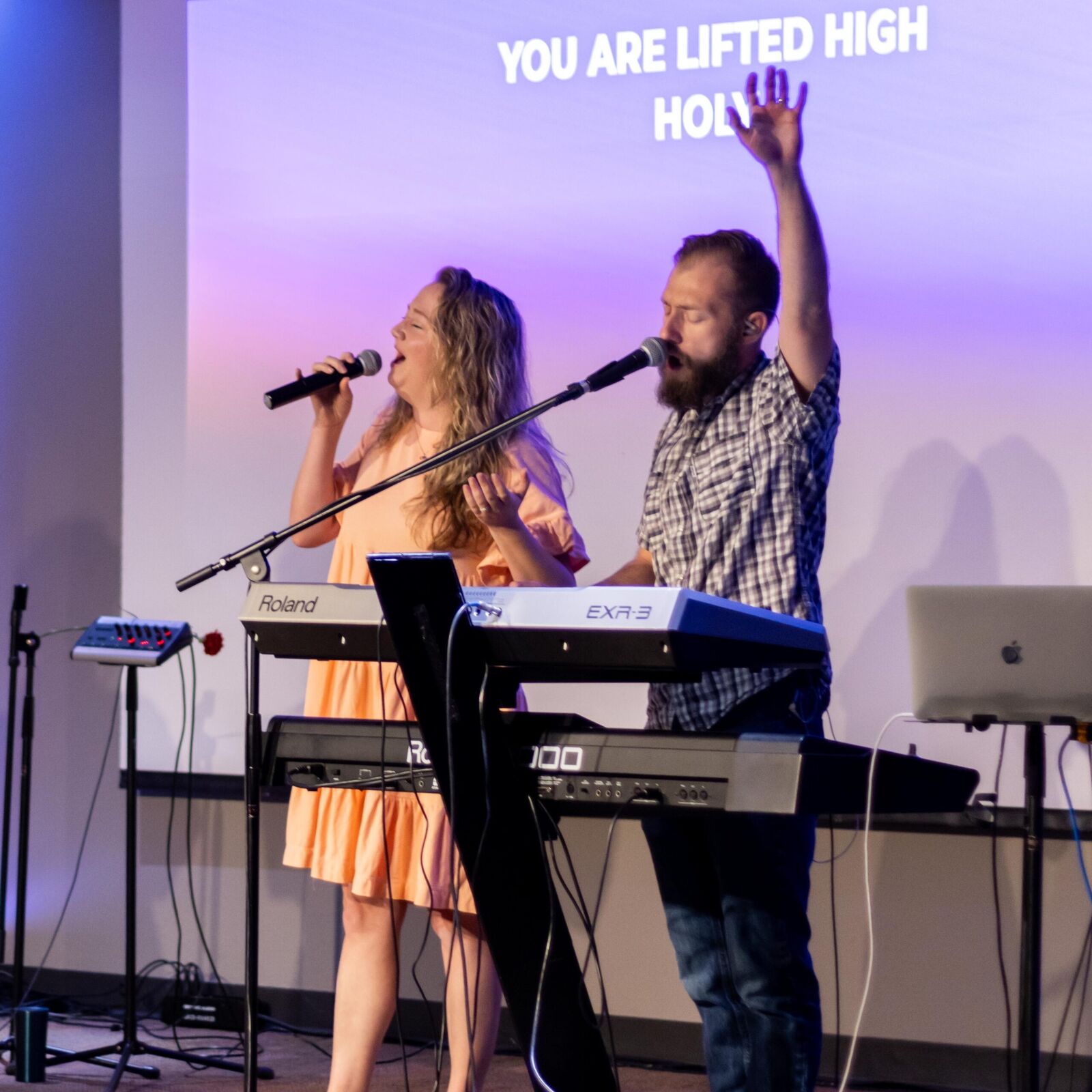 The Connect Church band leading worship